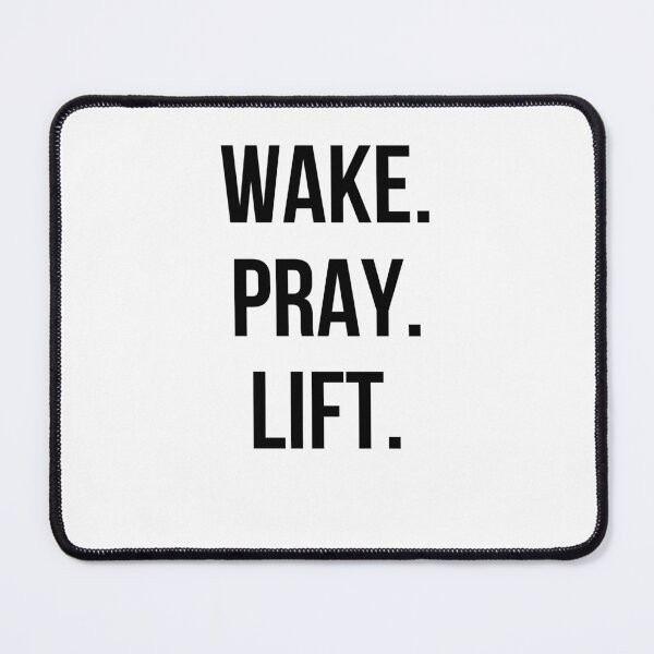 Item preview, Wake. Pray. Lift. Christian woman Weightlifting bodybuilder designed and sold by snowry.