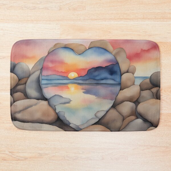 Item preview, Heart Sunrise Mirror designed and sold by CalmnessbyChoice.
