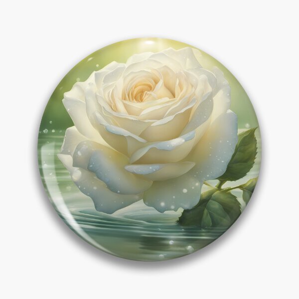 Item preview, White Floating Rose designed and sold by CalmnessbyChoice.