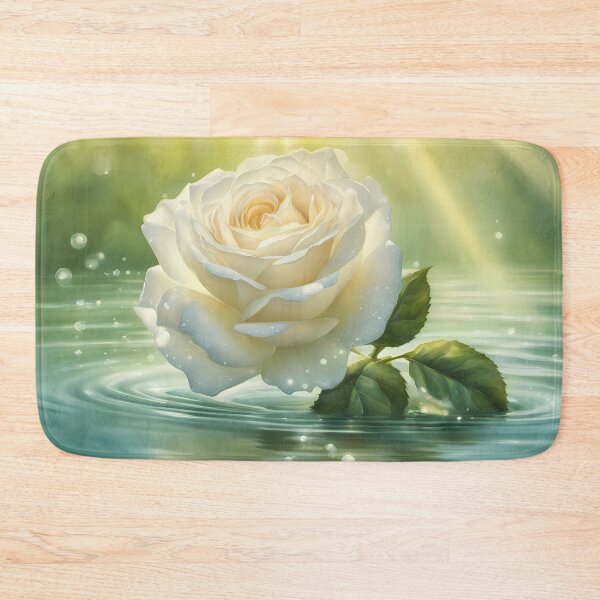 Item preview, White Floating Rose designed and sold by CalmnessbyChoice.