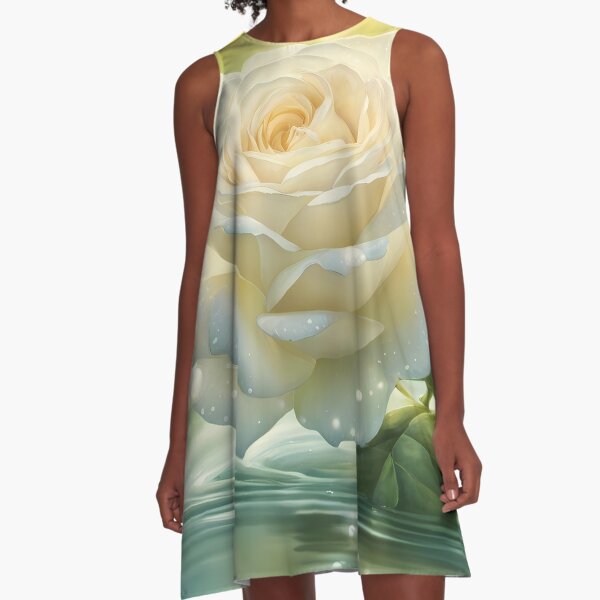 Item preview, White Floating Rose designed and sold by BookCovered.