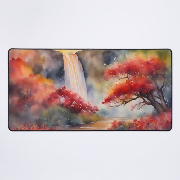 Item preview, Autumn Red Waterfall designed and sold by CalmnessbyChoice.