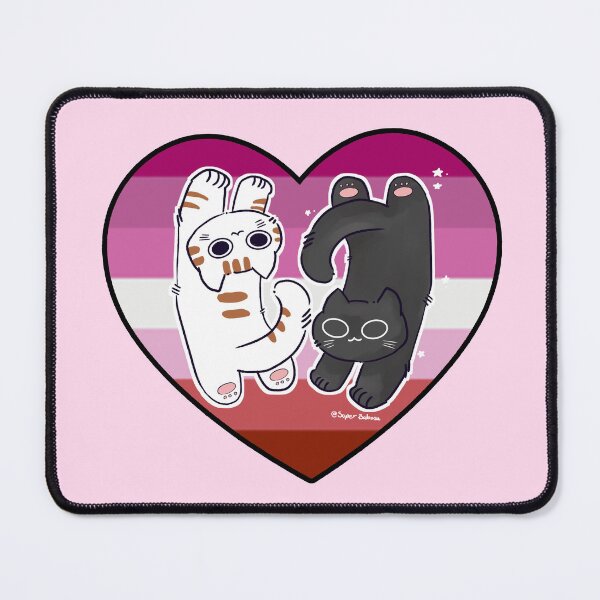 Item preview, Kittens with pride and lesbian flag designed and sold by LaSuperBabosa.
