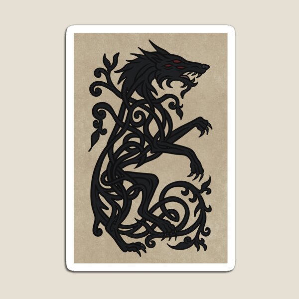 Item preview, Dread Wolf Knotwork designed and sold by Eolasesayelan.