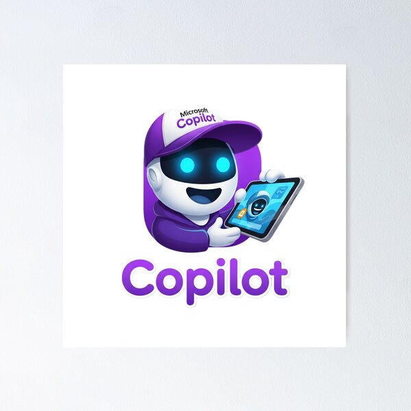 Item preview, Fun Microsoft Copilot AI App Logo  designed and sold by Unique D-zine.