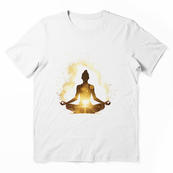 Item preview, Peaceful Meditation in White and Gold designed and sold by ArteMinds.
