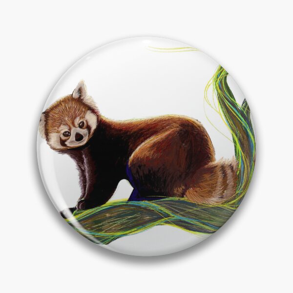 Item preview, Red Panda atop a Branch designed and sold by Adrianas Gems.