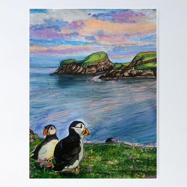 Item preview, the puffins  designed and sold by Nightraven's Creations .