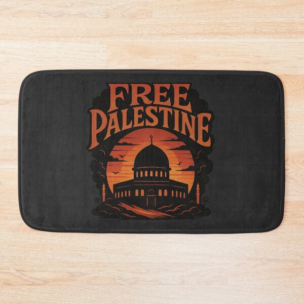 Item preview, Free Palestine — Dome of the Rock Sunset Silhouette designed and sold by GirlyPopped.