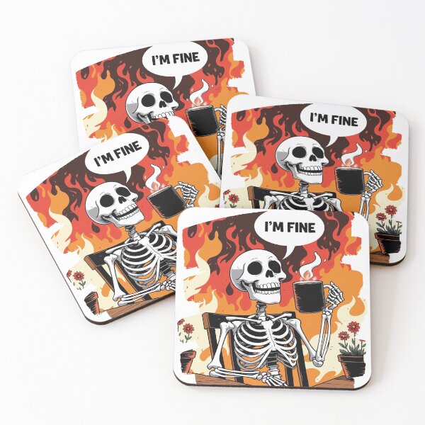 Item preview, I'M FINE designed and sold by La mala influencia.