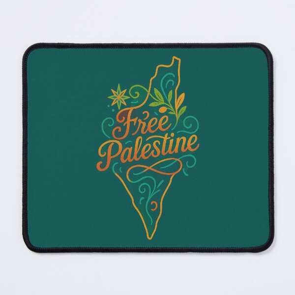 Item preview, Free Palestine Map Design with Floral Accents – Elegant Palestinian Solidarity designed and sold by GirlyPopped.