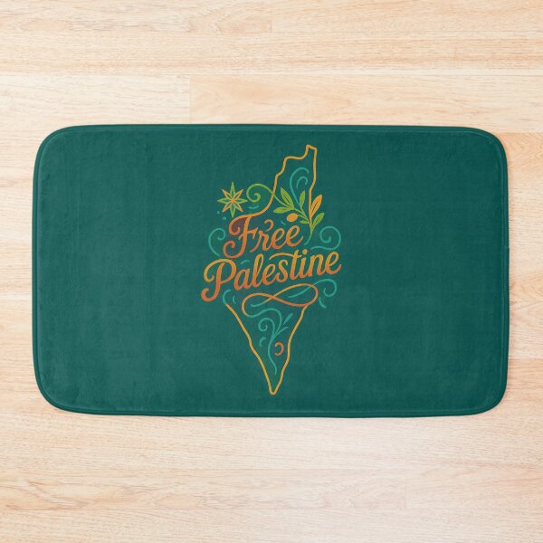 Item preview, Free Palestine Map Design with Floral Accents – Elegant Palestinian Solidarity designed and sold by GirlyPopped.