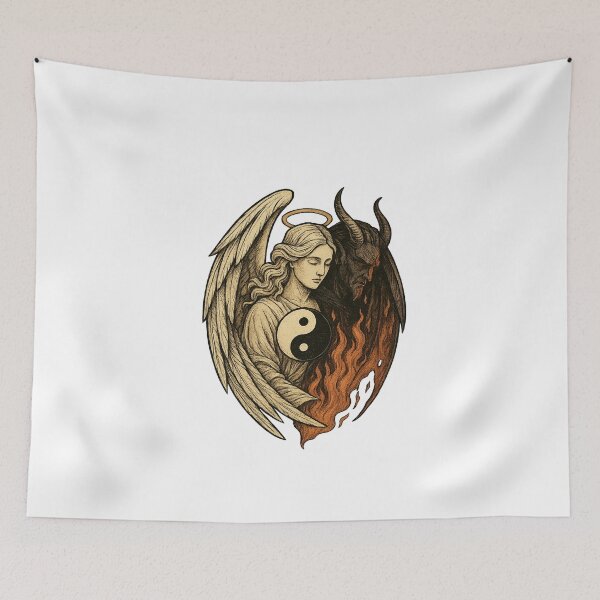 Item preview, Yin Yang Balance – Angel & Demon designed and sold by Nuvijo.