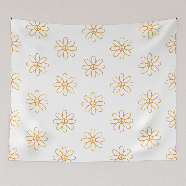 Item preview, Orange Flower Peace Sign designed and sold by Sartoris Art.