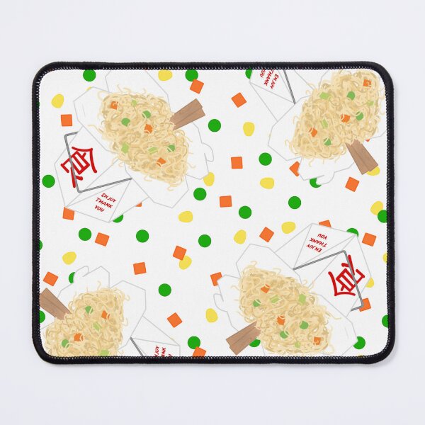 Item preview, Chinese Food Takeout LoMein Noodles Carrots Peas Vegetables Chopsticks On White designed and sold by MBeesShop.