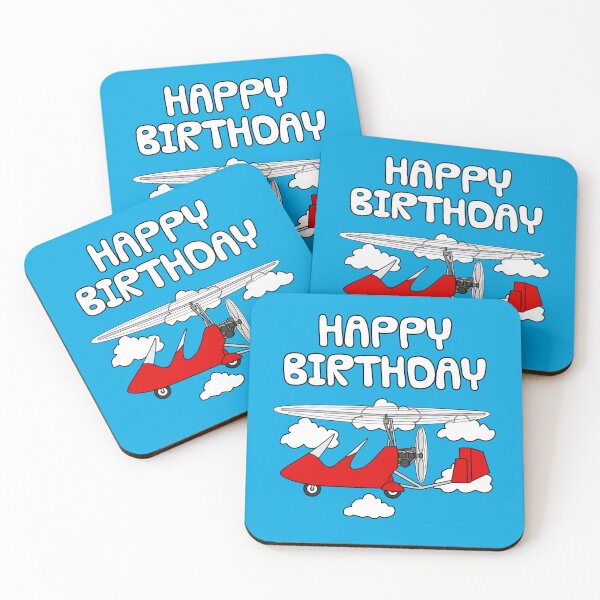 Item preview, Gyrocopter Pilot Happy Birthday Autogyro Aviation Enthusiast designed and sold by doodlerob.