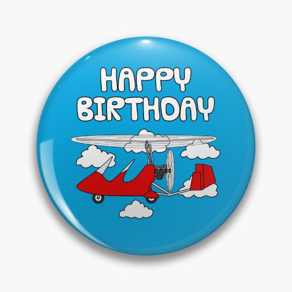 Item preview, Gyrocopter Pilot Happy Birthday Autogyro Aviation Enthusiast designed and sold by doodlerob.