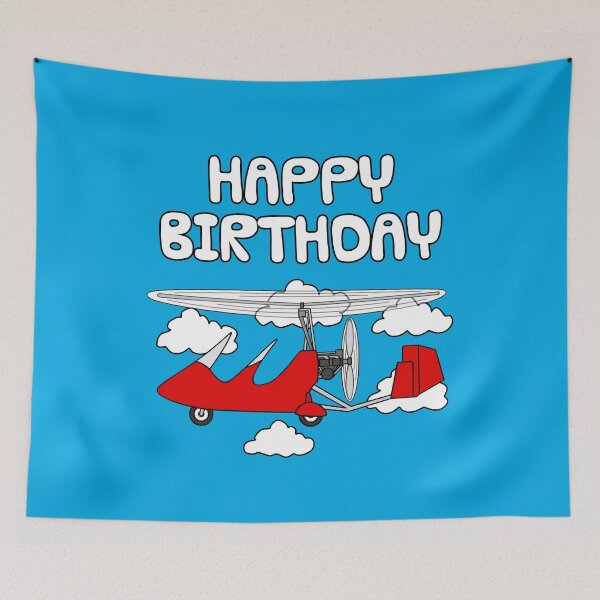 Item preview, Gyrocopter Pilot Happy Birthday Autogyro Aviation Enthusiast designed and sold by doodlerob.
