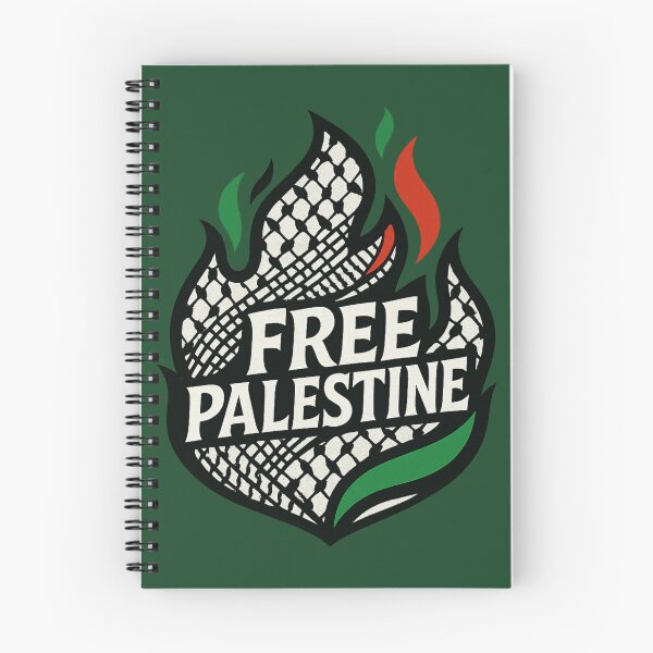 Item preview, Free Palestine Flame with Keffiyeh Pattern – Powerful Palestinian Solidarity designed and sold by GirlyPopped.
