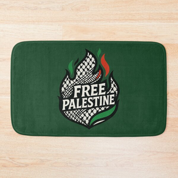 Item preview, Free Palestine Flame with Keffiyeh Pattern – Powerful Palestinian Solidarity designed and sold by GirlyPopped.