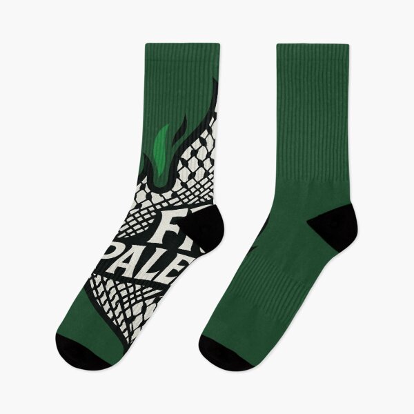 Item preview, Free Palestine Flame with Keffiyeh Pattern – Powerful Palestinian Solidarity designed and sold by GirlyPopped.