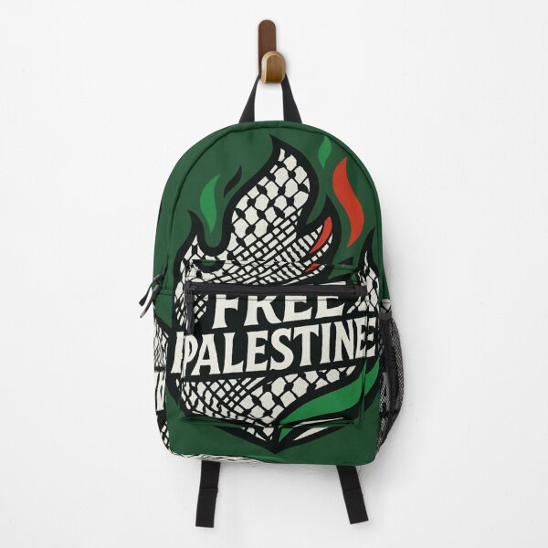 Item preview, Free Palestine Flame with Keffiyeh Pattern – Powerful Palestinian Solidarity designed and sold by GirlyPopped.