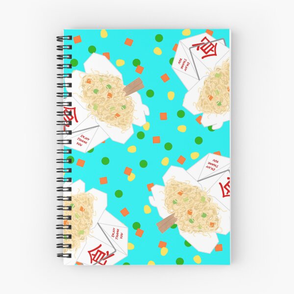 Item preview, Chinese Food Takeout LoMein Noodles Carrots Peas Vegetables Chopsticks On Turquoise Blue Green Teal designed and sold by MBeesShop.
