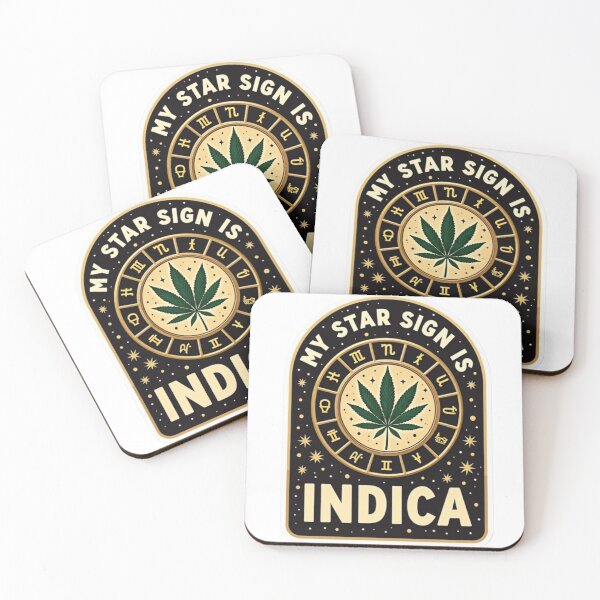 Artikelvorschau, Mein Sternzeichen ist Indica – Lustiges Weed-Sternzeichen Sticker entworfen und verkauft von GiftLore Studio.