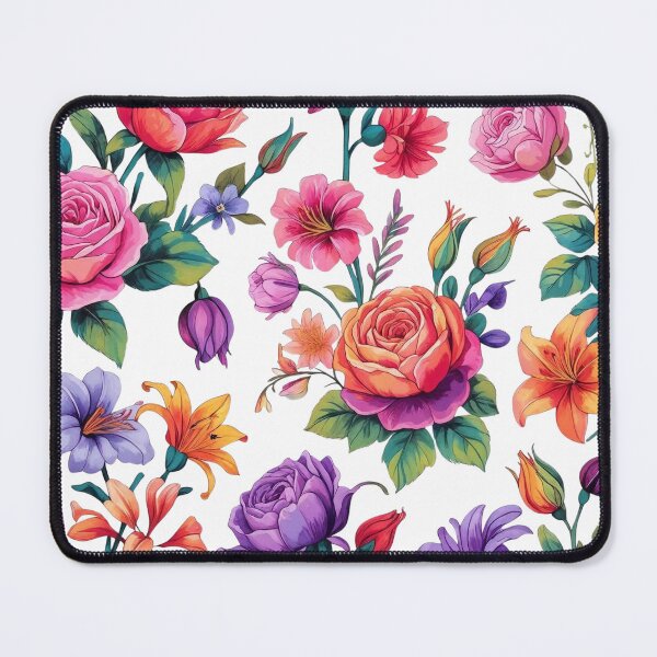 Item preview, Bedding patterns, colorful flowers designed and sold by echotek.