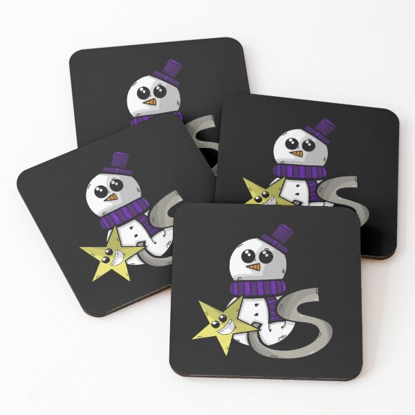 Item preview, Letter S Snowman and Star Sticker designed and sold by TheCartoonChaos.