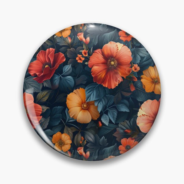Item preview, Dark Floral Reverie: Poppies and Foliage Pattern designed and sold by NTGUILTY.