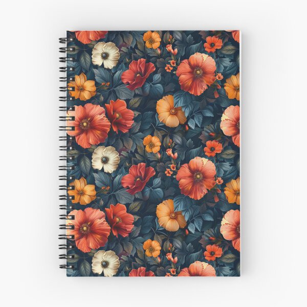 Item preview, Dark Floral Reverie: Poppies and Foliage Pattern designed and sold by NTGUILTY.