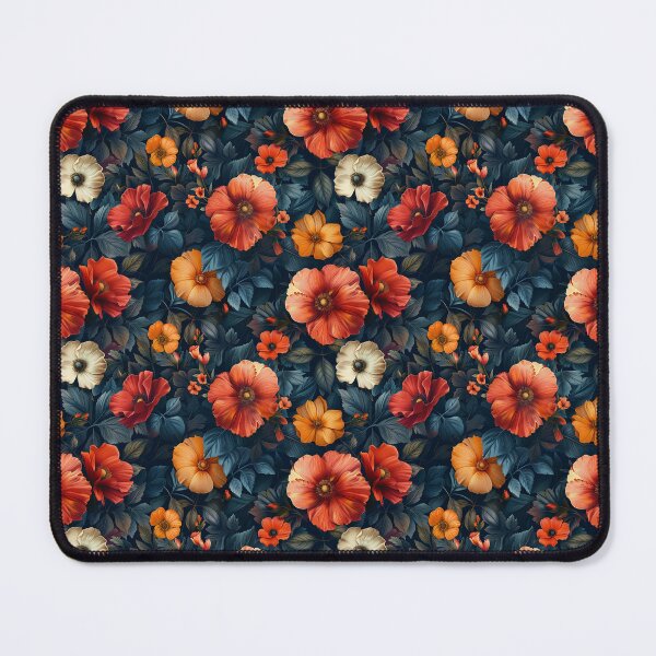 Item preview, Dark Floral Reverie: Poppies and Foliage Pattern designed and sold by NTGUILTY.