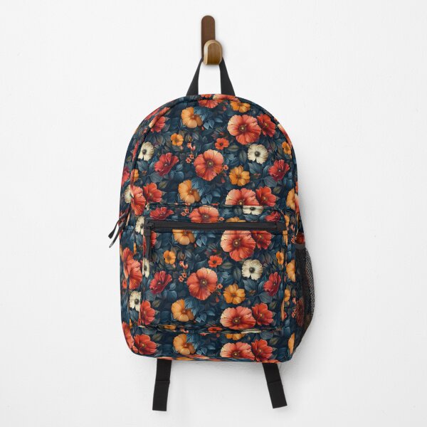 Item preview, Dark Floral Reverie: Poppies and Foliage Pattern designed and sold by NTGUILTY.