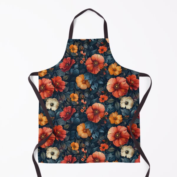 Item preview, Dark Floral Reverie: Poppies and Foliage Pattern designed and sold by NTGUILTY.