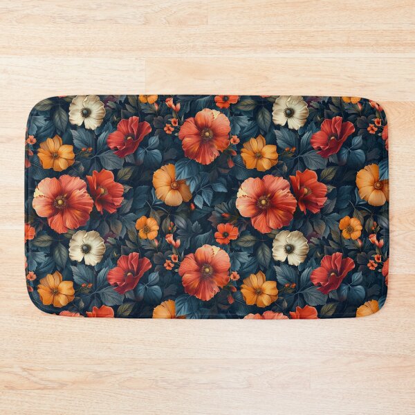 Item preview, Dark Floral Reverie: Poppies and Foliage Pattern designed and sold by NTGUILTY.
