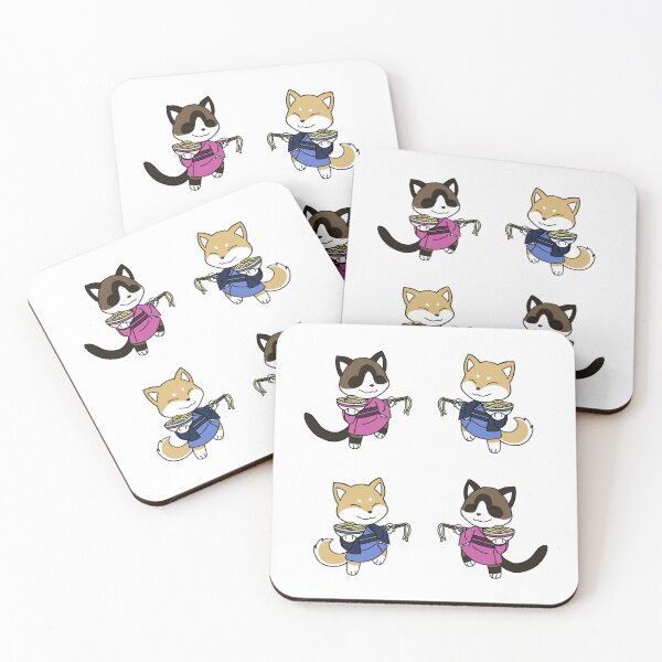 Item preview, Neko and Inu Noodles designed and sold by FirestormFox.