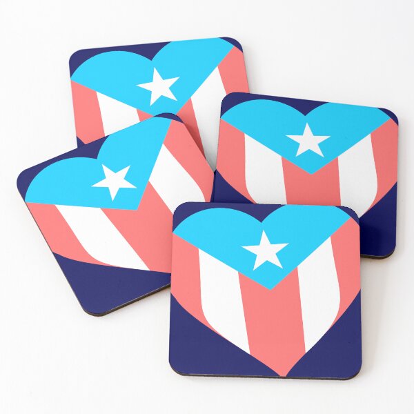 Item preview, Puerto Rico Flag Boricua Heart Pastel Colors designed and sold by byDarling.