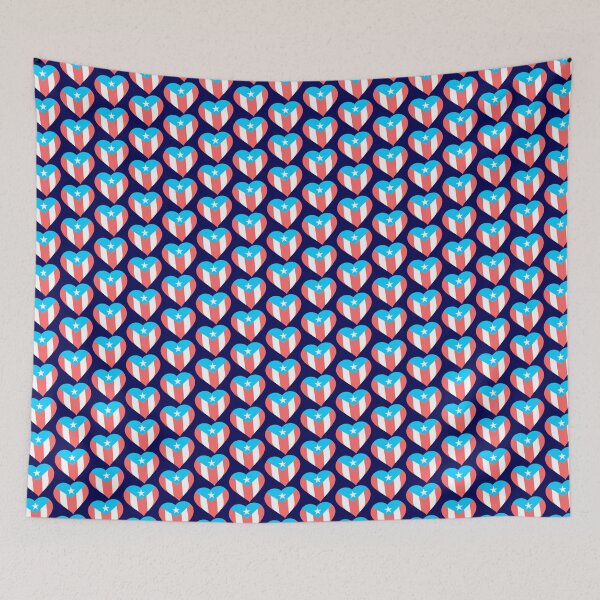 Item preview, Puerto Rico Flag Boricua Heart Pastel Colors designed and sold by byDarling.