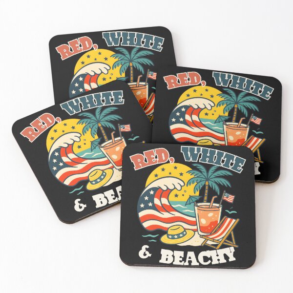 Item preview, Red, White & Beachy – 4th of July Summer Vibes designed and sold by PeteLawliiet.
