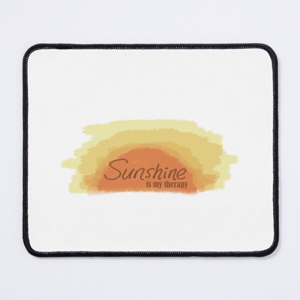 Item preview, Sunshine is my therapy Brushed Watercolor Painted Sun Sticker designed and sold by Porankowo.