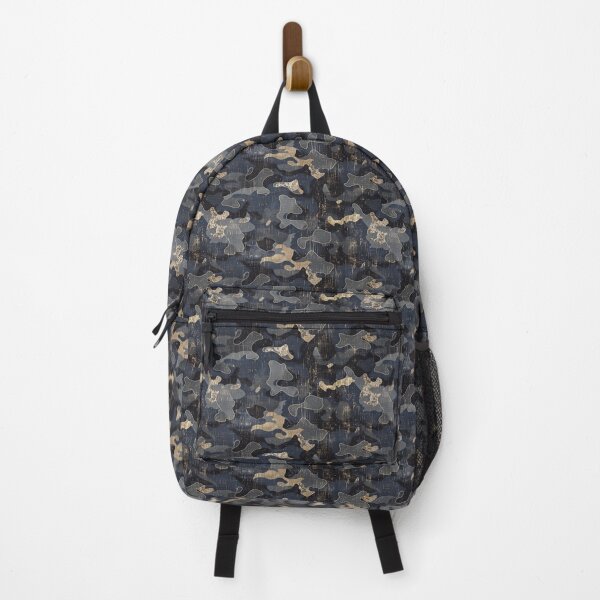 Item preview, Urban Camouflage: Distressed Gold & Blue Camo Pattern designed and sold by NTGUILTY.