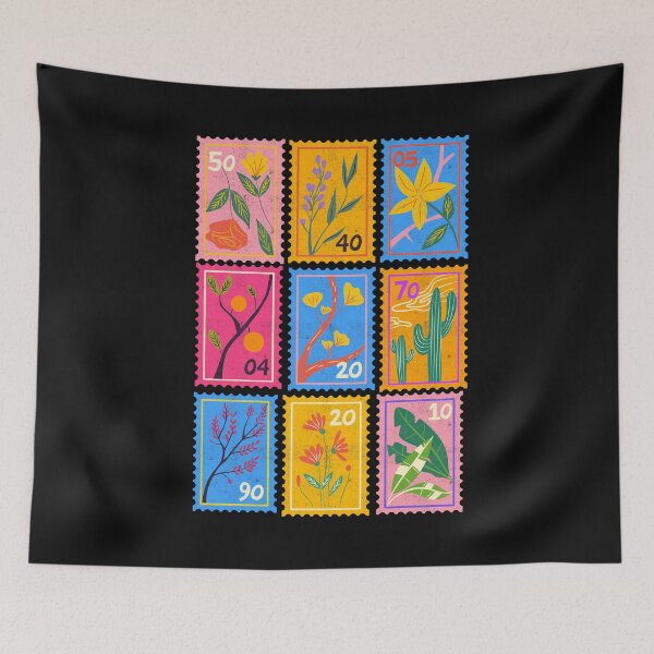 Item preview, Vintage Botanical Stamps – Floral Nature Collection designed and sold by dijjaboutique.