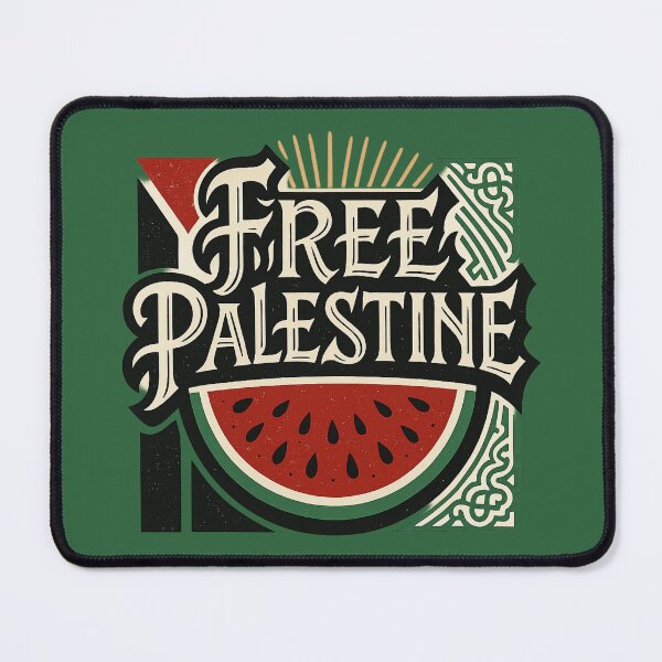 Item preview, Free Palestine Watermelon Arabic Pattern – Middle Eastern Solidarity designed and sold by GirlyPopped.