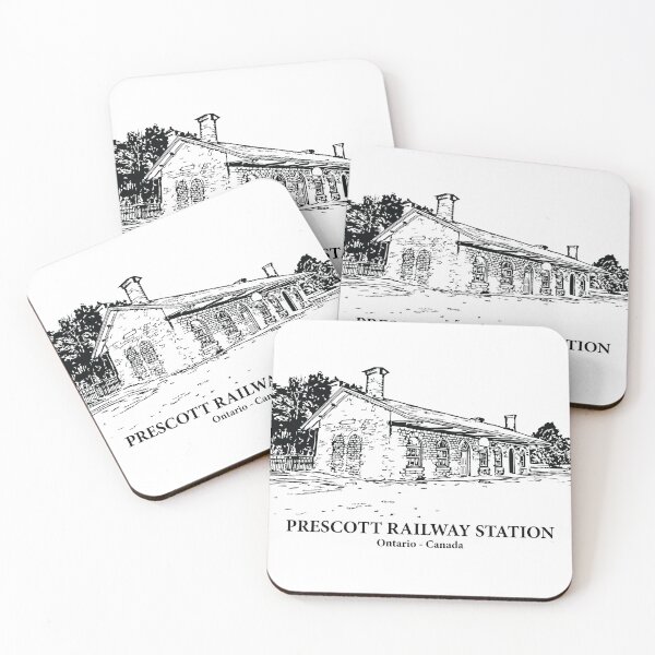 Item preview, Prescott Railway Station - Ontario Canada designed and sold by Lakeric Cityscapes.