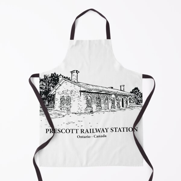 Item preview, Prescott Railway Station - Ontario Canada designed and sold by Lakeric Cityscapes.