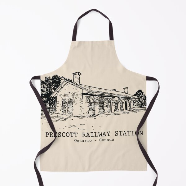 Item preview, Prescott Railway Station - Ontario Canada designed and sold by Lakeric Cityscapes.