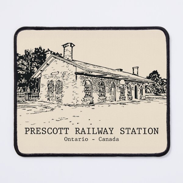 Item preview, Prescott Railway Station - Ontario Canada designed and sold by Lakeric Cityscapes.