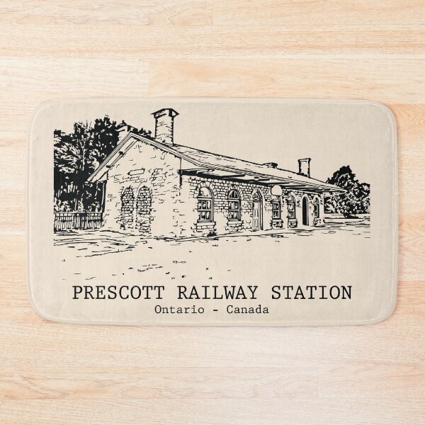 Item preview, Prescott Railway Station - Ontario Canada designed and sold by Lakeric Cityscapes.