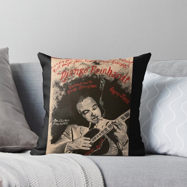 Item preview, Django Reinhardt Jazz musician acrylic painting  designed and sold by ArtByAMReisig.